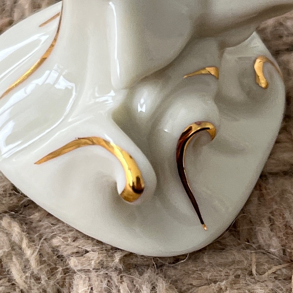 Lenox Cream and Gold Dolphin Sculpture - Picture 7 of 10